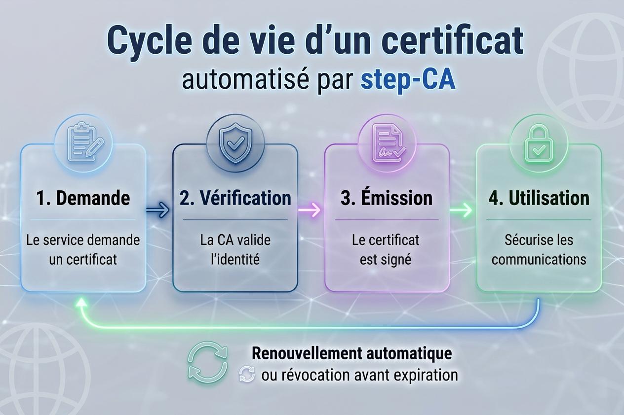 Cycle de vie des certificats avec step-CA