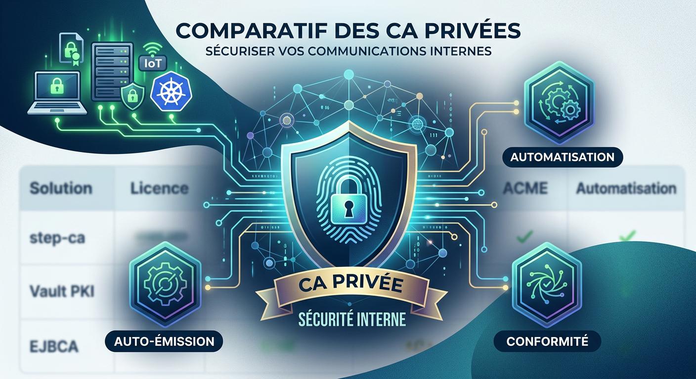 Comparaison des solutions et de la confiance dans une autorité de certification privée