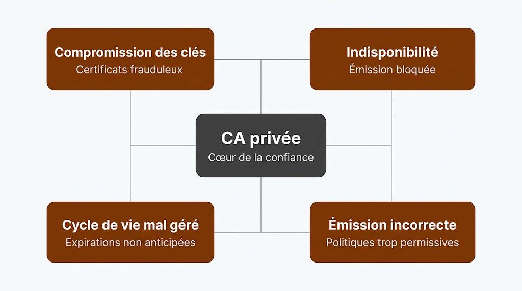 Cartographie des risques liés à une autorité de certification privée